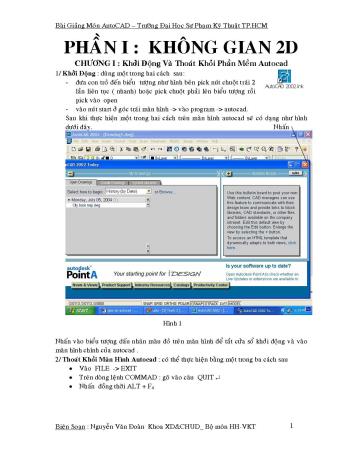 Bài giảng AutoCAD - Nguyễn Văn Đoàn Khoa
