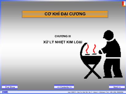 Bài giảng Cơ khí đại cương - Chương 3: Xử lý nhiệt kim loại