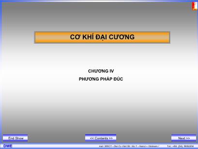 Bài giảng Cơ khí đại cương - Chương 4: Phương pháp đúc