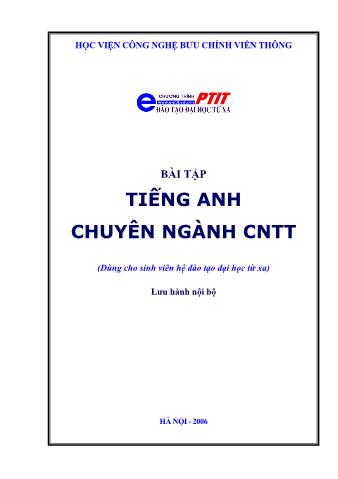 Bài tập tiếng Anh chuyên ngành Công nghệ thông tin - Lê Thị Hồng Hạnh