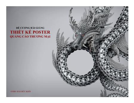 Đề cương bài giảng Thiết kế poster quảng cáo thương mại - Đào Đức Khôi