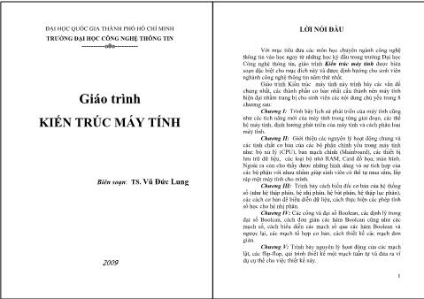 Giáo trình Kiến trúc máy tính - Vũ Đức Lung