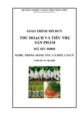 Giáo trình mô đun Thu hoạch và tiêu thụ sản phẩm - Nghề: Trồng măng tây, cà rốt, cải củ