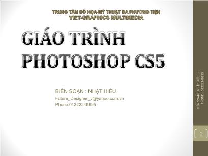 Giáo trình Photoshop CS5 - Nhật Hiếu