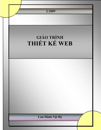 Giáo trình Thiết kế web