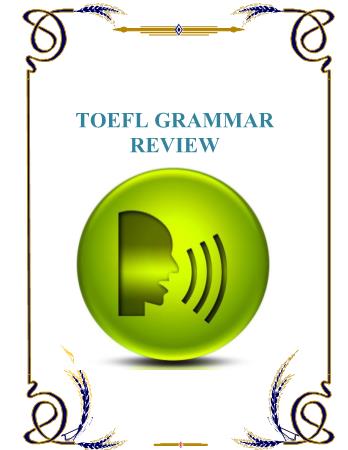 Tài liệu TOEFL Grammar review