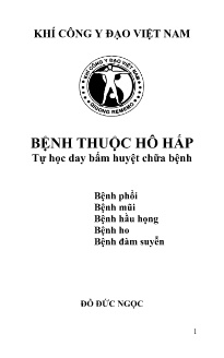 Bệnh thuộc hô hấp (Tư liệu day bấm huyệt chữa bệnh)