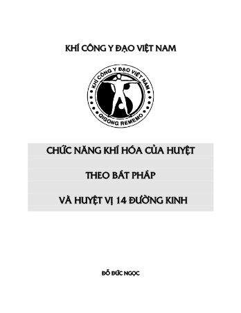 Chức năng khí hóa của huyệt theo bài pháp và huyệt vị 14 đường kinh