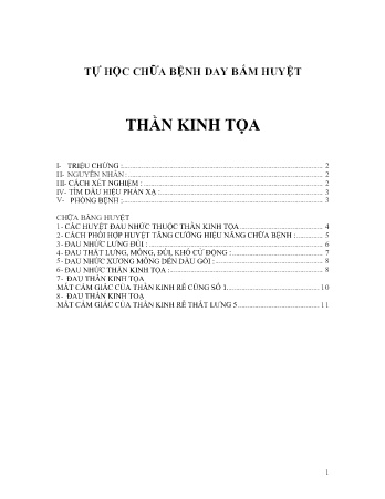 Day bấm huyệt - Thần kinh tọa