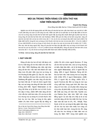 Múi xa trong trên răng cối sữa thứ hai hàm trên người Việt