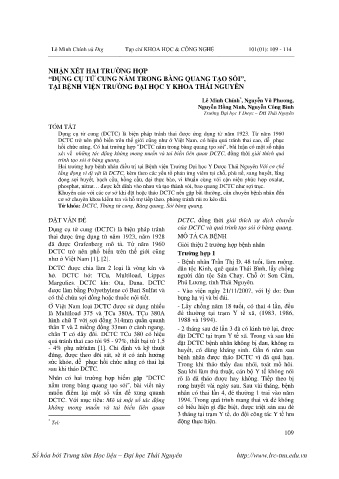 Nhận xét hai trường hợp “dụng cụ tử cung nằm trong bàng quang tạo sỏi”, tại bệnh viện trường đại học y khoa Thái Nguyên