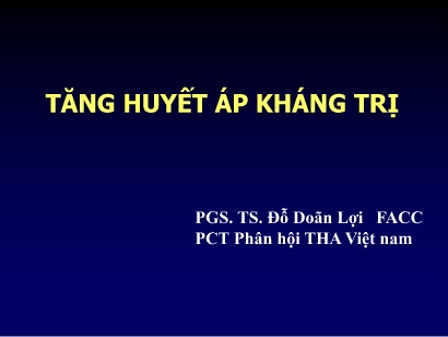Tăng huyết áp kháng trị