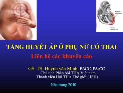 Tăng huyết áp ở phụ nữ có thai