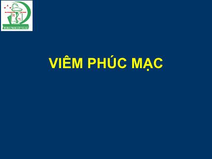 Tìm hiểu bệnh Viêm phúc mạc