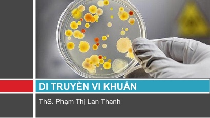Ví sinh - Di truyền vi khuẩn