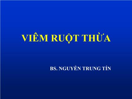 Viêm ruột thừa