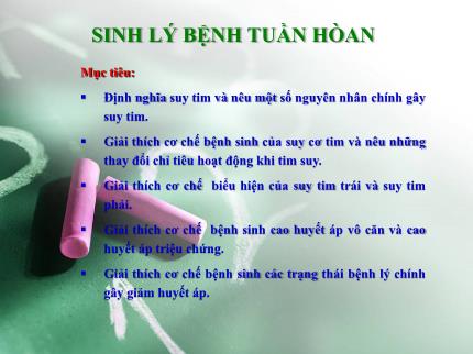 Y khoa, dược - Sinh lý bệnh tuần hoàn