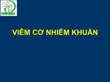 Y khoa, dược - Viêm cơ nhiễm khuẩn